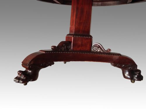 REGENCY MAHOGANY CENTREDINING TABLE - ADDITIONAL PHOTO 2