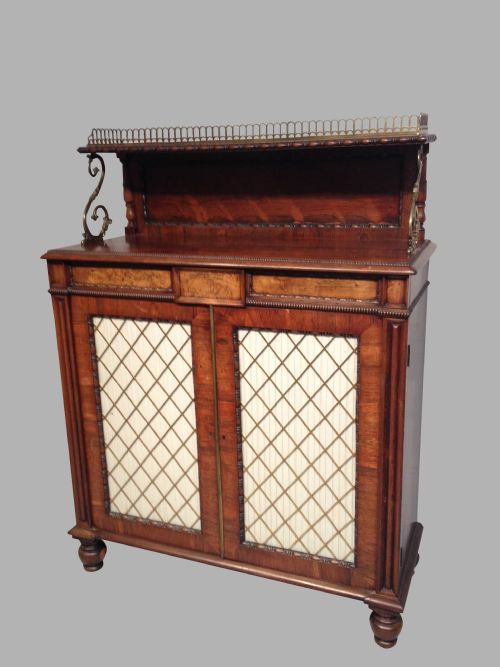 regency rosewood chiffonier - CATEGORY: ANTIQUE SIDEBOARDS - DATED REGENCY