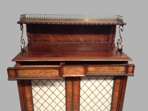 REGENCY ROSEWOOD CHIFFONIER - ADDITIONAL PHOTO 1