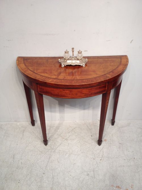 SHERATON SATINWOOD CARD TABLE - ADDITIONAL PHOTO 2