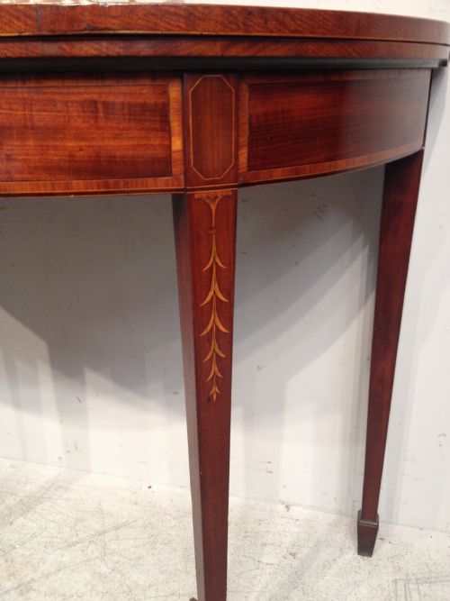 SHERATON SATINWOOD CARD TABLE - ADDITIONAL PHOTO 3
