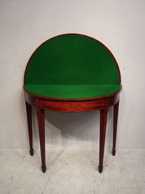 SHERATON SATINWOOD CARD TABLE - ADDITIONAL PHOTO 4