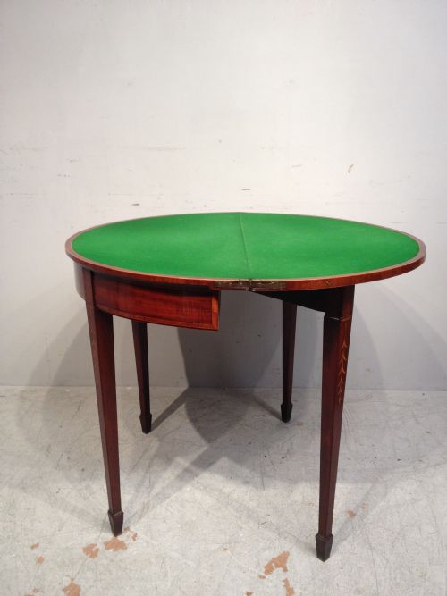 SHERATON SATINWOOD CARD TABLE - ADDITIONAL PHOTO 5