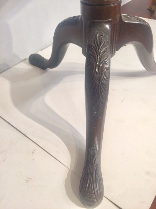 ANTIQUE IRISH MAHOGANY TRIPOD TABLE - ADDITIONAL PHOTO 2