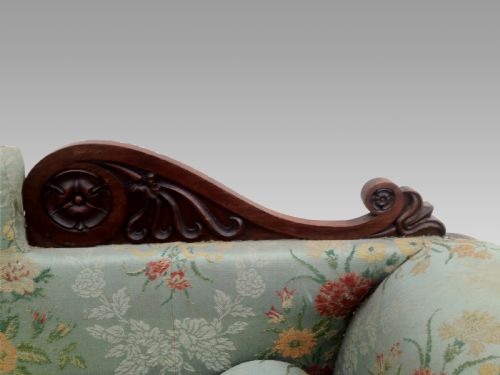 WILLIAM IV IRISH MAHOGANY SETTEE - ADDITIONAL PHOTO 2