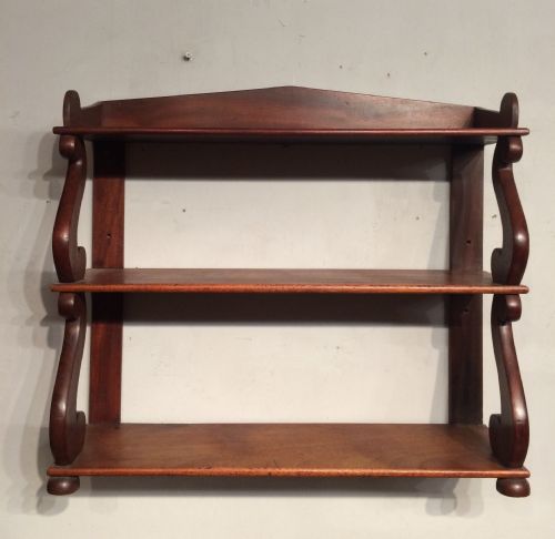 SET OF REGENCY MAHOGANY HANGING SHELVES - ADDITIONAL PHOTO 1