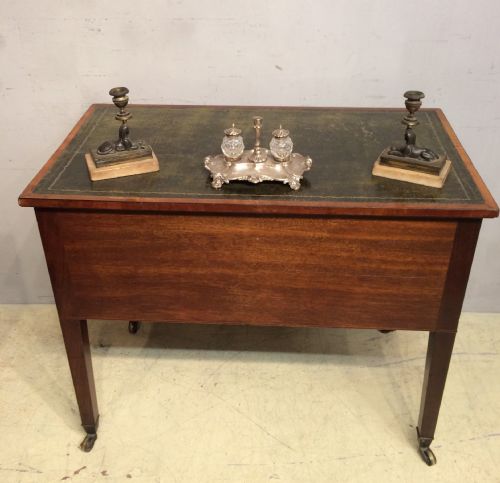GEORGIAN MAHOGANY LADIES WRITING TABLE - ADDITIONAL PHOTO 4