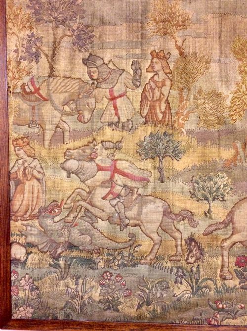 19TH CENTURY TAPESTRY PANEL - ADDITIONAL PHOTO 2