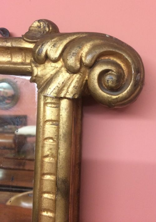 AN 18TH CENTURY CARVED GILTWOOD LANDSCAPE MIRROR - ADDITIONAL PHOTO 4