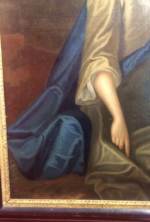 GEO II PORTRAIT OF A LADY POSSIBLY BY CHARLES JERVAS - ADDITIONAL PHOTO 2