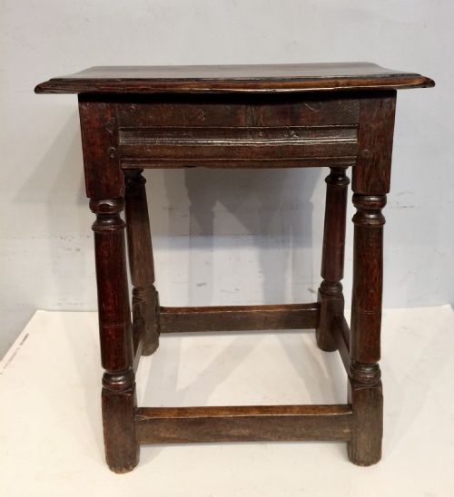 charles ii oak joint stool - CATEGORY: ANTIQUE STOOLS - DATED 17TH CENTURY