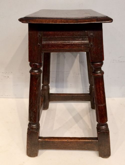 CHARLES II OAK JOINT STOOL - ADDITIONAL PHOTO 1