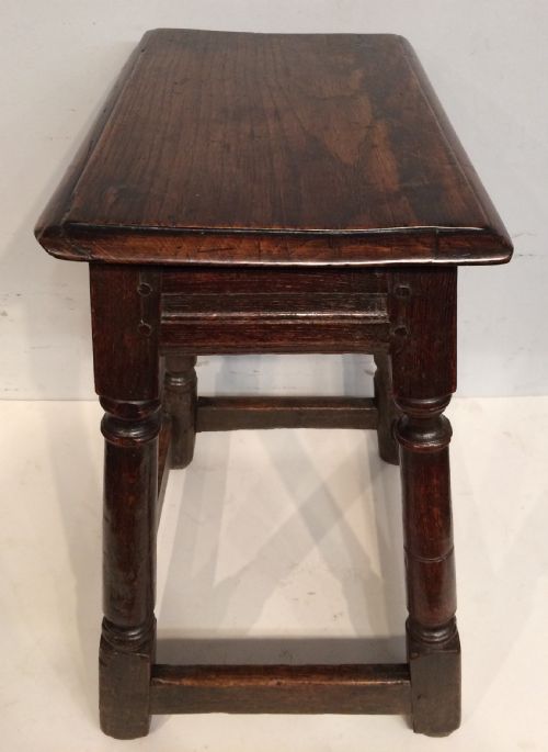 CHARLES II OAK JOINT STOOL - ADDITIONAL PHOTO 2