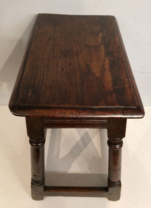 CHARLES II OAK JOINT STOOL - ADDITIONAL PHOTO 3