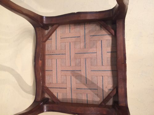 VICTORIAN WALNUT CABRIOLE LEG STOOL - ADDITIONAL PHOTO 3