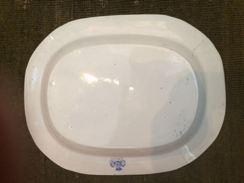 A SET OF SEVEN DECORATIVE 19TH CENTURY BLUE AND WHITE TRANSFERWARE PLATTERS - ADDITIONAL PHOTO 5