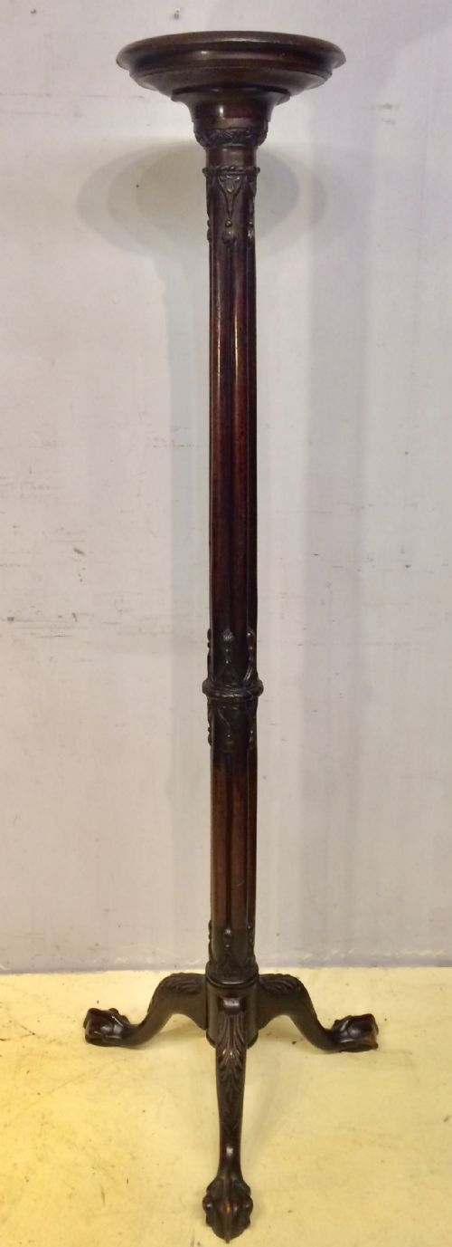 19th century georgian style mahogany torchere - CATEGORY: ANTIQUE FURNITURE - DATED 19TH CENTURY