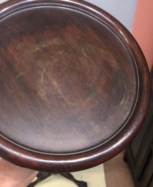 19TH CENTURY GEORGIAN STYLE MAHOGANY TORCHERE - ADDITIONAL PHOTO 3