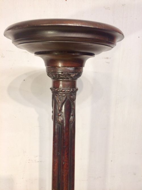 19TH CENTURY GEORGIAN STYLE MAHOGANY TORCHERE - ADDITIONAL PHOTO 4
