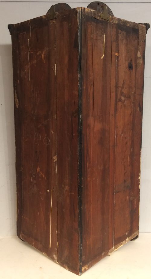 GEORGIAN BURR WALNUT HANGING CORNER CUPBOARD - ADDITIONAL PHOTO 6