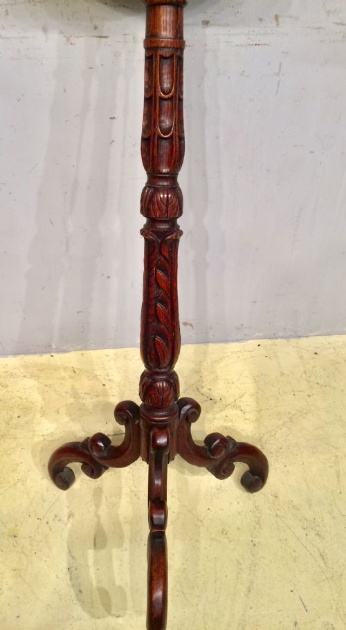 WILLIAM IV OAK PEDESTAL - ADDITIONAL PHOTO 2