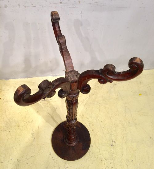 WILLIAM IV OAK PEDESTAL - ADDITIONAL PHOTO 4