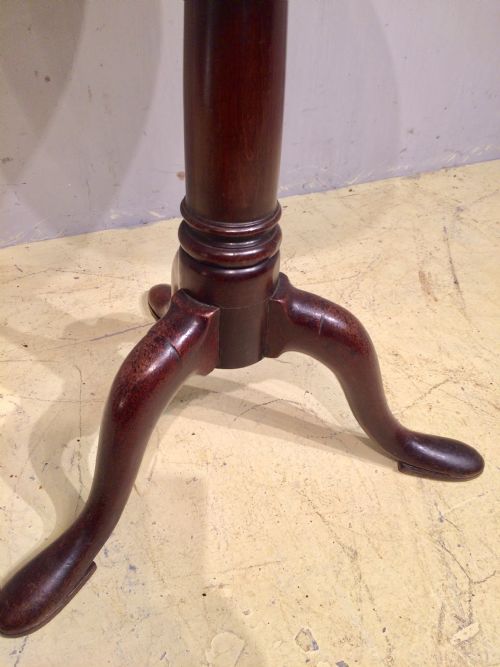 SMALL GEO II MAHOGANY WINE TABLE WITH BIRDCAGE - ADDITIONAL PHOTO 6