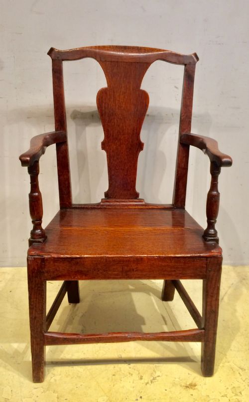 18th century welsh country oak armchair - CATEGORY: ANTIQUE CHAIRS - DATED 18TH CENTURY