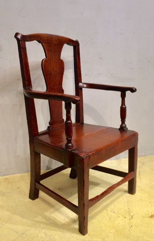 18TH CENTURY WELSH COUNTRY OAK ARMCHAIR - ADDITIONAL PHOTO 1