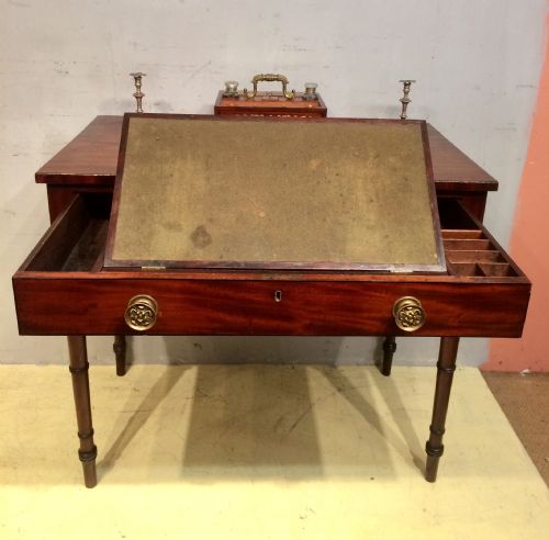 GEORGIAN MAHOGANY WRITING TABLE - ADDITIONAL PHOTO 5