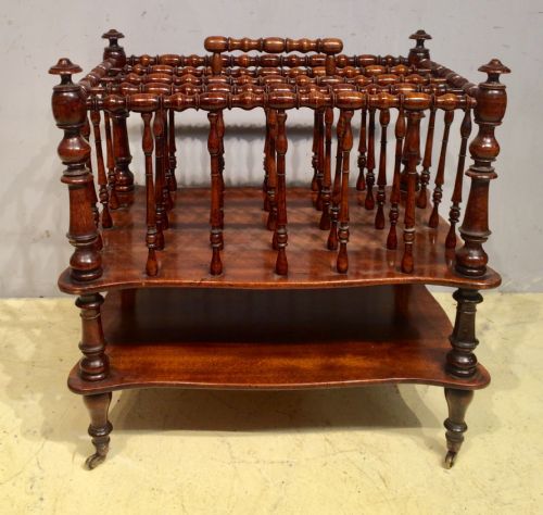 WILLIAM IV MAHOGANY CANTERBURY - ADDITIONAL PHOTO 1