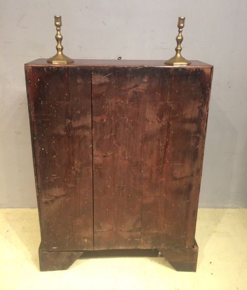 SMALL ANTIQUE GEORGIAN MAHOGANY BUREAU - ADDITIONAL PHOTO 5