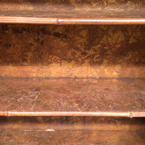 19TH CENTURY FRENCH BAMBOO AND LACQUER CABINET - ADDITIONAL PHOTO 2