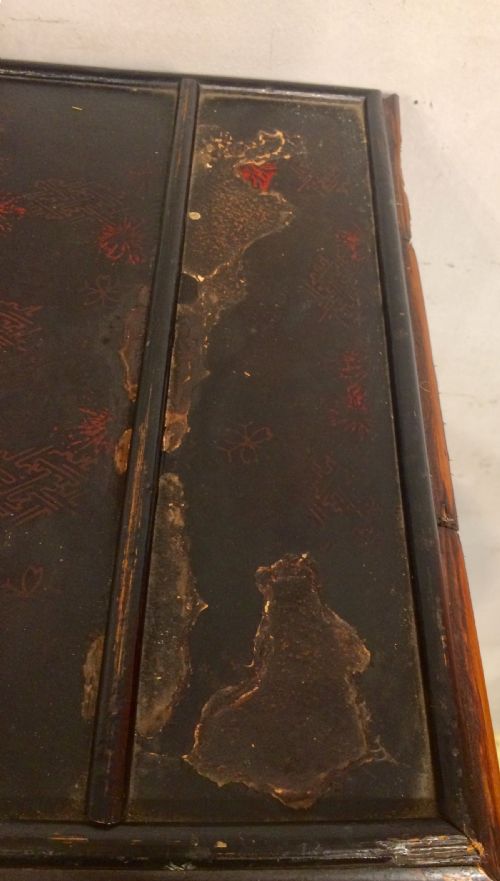 19TH CENTURY FRENCH BAMBOO AND LACQUER CABINET - ADDITIONAL PHOTO 5