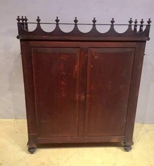 REGENCY MAHOGANY BOW FRONTED CABINETMANNER OF GILLOWS - ADDITIONAL PHOTO 3