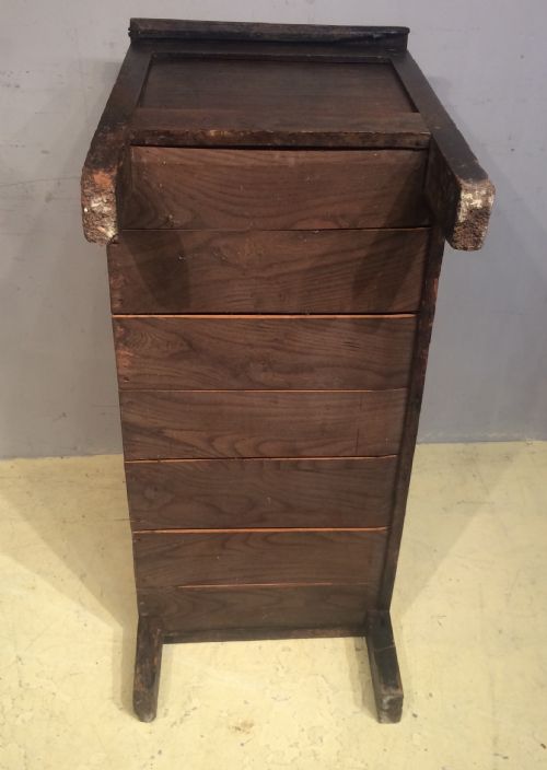 SMALL QUEEN ANNE WELSH OAK COFFER - ADDITIONAL PHOTO 6