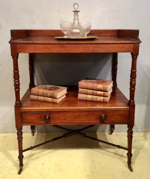 georgian mahogany twotier buffet - CATEGORY: ANTIQUE SIDEBOARDS - DATED GEORGIAN