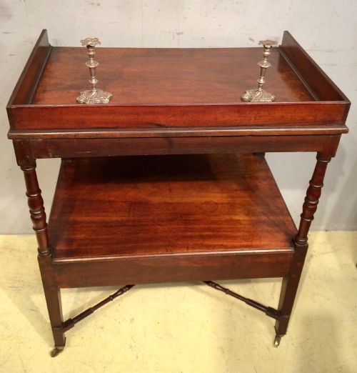 GEORGIAN MAHOGANY TWOTIER BUFFET - ADDITIONAL PHOTO 4