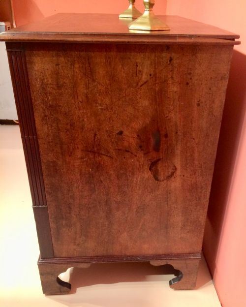 SMALL GEORGIAN MAHOGANY CHEST OF DRAWERS - ADDITIONAL PHOTO 5