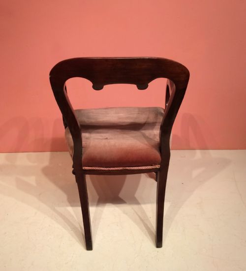 19TH CENTURY MAHOGANY WRITING CHAIR - ADDITIONAL PHOTO 2