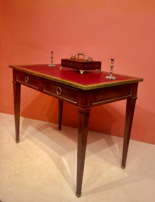 19TH CENTURY FRENCH MAHOGANY WRITING TABLE - ADDITIONAL PHOTO 3