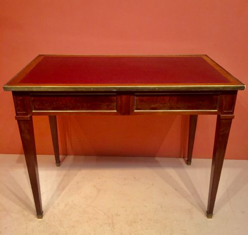 19TH CENTURY FRENCH MAHOGANY WRITING TABLE - ADDITIONAL PHOTO 6
