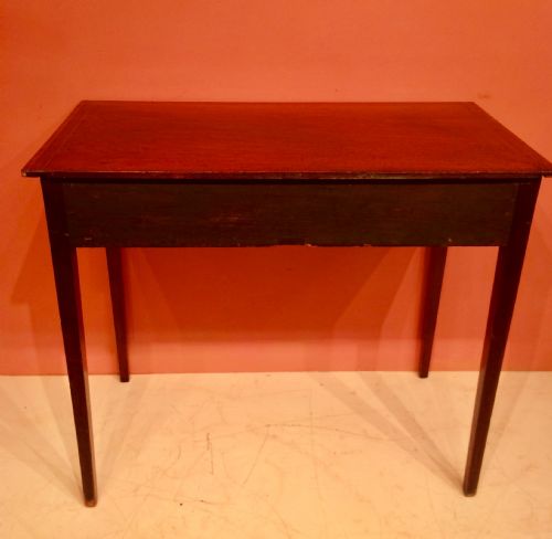 19TH CENTURY INLAID MAHOGANY WRITINGSIDE TABLE - ADDITIONAL PHOTO 5