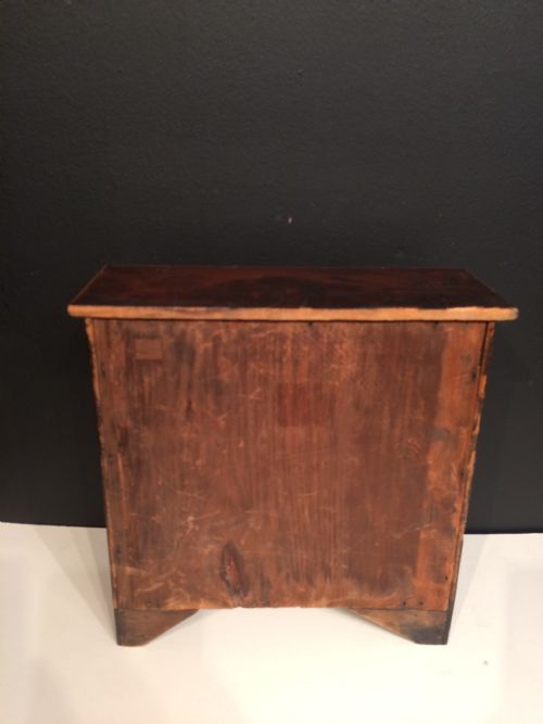 GEORGIAN MAHOGANY MINIATURE CHEST OF DRAWERS - ADDITIONAL PHOTO 2