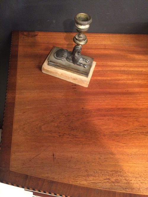 19TH CENTURY MAHOGANY BOW FRONTED SIDEBOARDDRESSING TABLE - ADDITIONAL PHOTO 1