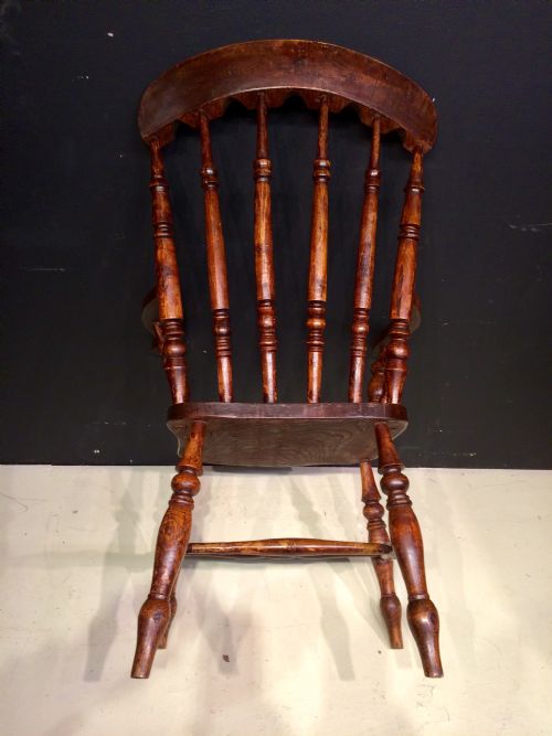 LARGE ASH AND ELM COUNTRY ARMCHAIR - ADDITIONAL PHOTO 5