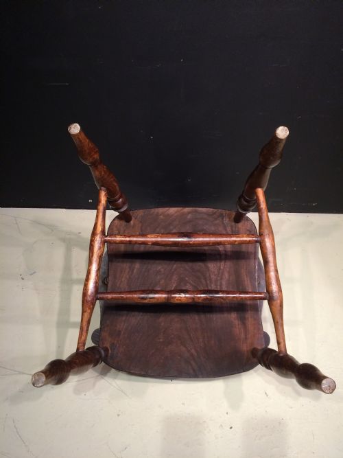 LARGE ASH AND ELM COUNTRY ARMCHAIR - ADDITIONAL PHOTO 6