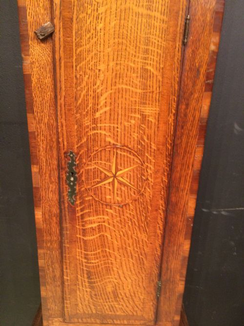 OAK LONGCASE CLOCK BY RICHARD HARRIS OF WELLINGTON SHROPSHIRE - ADDITIONAL PHOTO 5