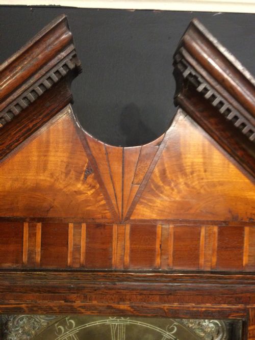 OAK LONGCASE CLOCK BY RICHARD HARRIS OF WELLINGTON SHROPSHIRE - ADDITIONAL PHOTO 1