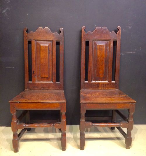 PAIR OF QUEEN ANNE WELSH OAK SIDE CHAIRS - ADDITIONAL PHOTO 1